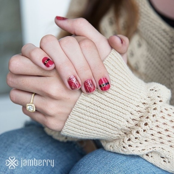 Jamberry Christmas Nail Wraps - Santa Suit - Picture 10 of 10